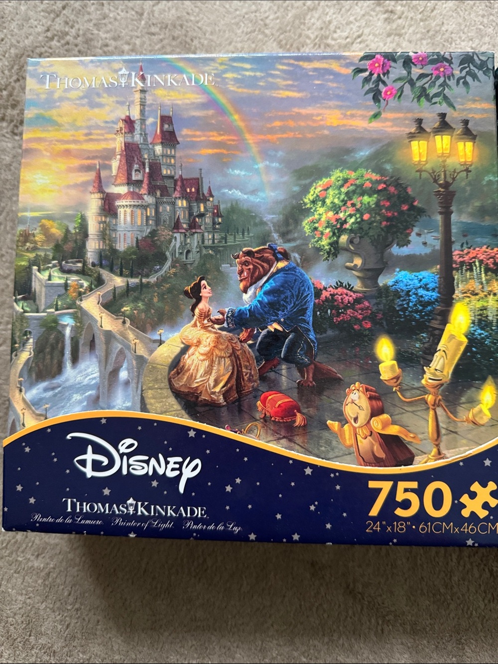 Beauty and the Beast Thomas Kinkade Disney 750 Piece Puzzle